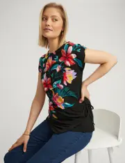 Printed Top - Size 22 - Womens