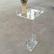 Acrylic Podium Stand, Church Podium and Pulpits, Standing Desk for Teachers, Modern Podium Stand for Church, Conference, Speech, Classroom