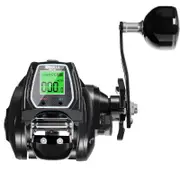 NNEOBA Large Electronic Baitcasting Reel Digital Display Right Hand Black