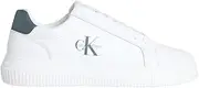 [Calvin Klein] Chunky Cupsole Mono LTH Bright White/Seaside Aqua