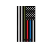 Vertical Thin Blue Line Flag Sticker