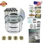 Stackable Steamer Insert Pans for Instant Pot 5/6/8 Qt – Dual Cooking Solution