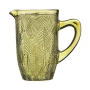 Ladelle Areca Glass 20cm Jug/Pitcher Drinking Water Container w/ Handle Olive