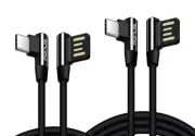 For Samsung Galaxy S23 S22 S21 Ultra 6ft and 10ft Long USB-C Cable Angle Cord
