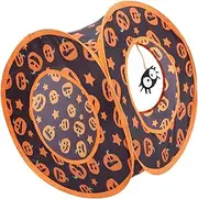 Halloween Cat Tunnel Foldable Polyester Tubes for Gerbils Mice Training Tube Play House Fun Cube with Pumpkin Design for Interactive Play Seasonal Decor