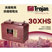 在飛比找蝦皮購物優惠-【茂勝電池】美國飛馬 Trojan 30XHS 深循環電池 