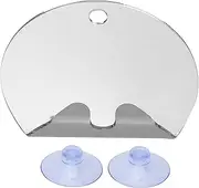 Mirror, Shower Mirror with A Holder for with Powerful Suction Cup Round Anti Fog Mirror Hanging and Toothbrush Anti Fog Mirror for Hanging in Bathroom