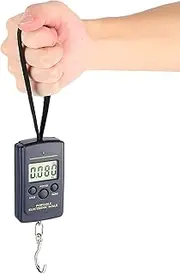 [LINGERZ] Electronic Hanging Hook Scale, 40Kg10g Mutifunctional Precision Electronic Scale Portable LCD Weighing Scale with Hook/168