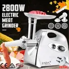 Electric Meat Grinder Mincer Sausage Filler Kibbe Maker Stuffer W/Grinding Plate
