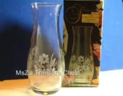 Vintage Silhouette 7" Hand-Cut Fine Crystal Vase NEW in Original Box (1990)