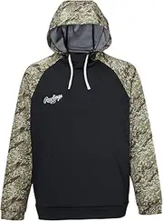 Rawlings Baseball Adult Hooded Hoodie, Bionic Knit Pullover Shirt