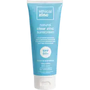 Ethical Zinc Natural Clear Zinc Sunscreen SPF50 100g