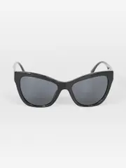 Black Logo Cat Eye Sunglasses