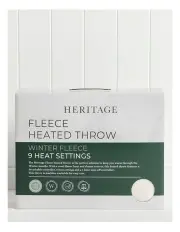 [Heritage] Sherpa Heated Throw in Natural