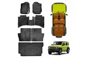 Floor Mat Boot Liner Back Seat Protector for Suzuki Jimny XL 5-Door 2023-2025 Manual Transmission Heavy Duty Cargo Car Trunk Kick Mats Cover