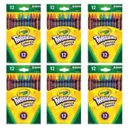 72pc Crayola Twistable Coloured Pencils Drawing Art/Craft Kids/Children 3y+