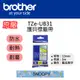 【原廠】Brother TZe-UB31 卡通護貝標籤帶 12mm 史努比 藍底黑字 (7.2折)