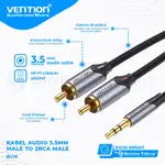 VENTION 音頻線 35 毫米轉 RCA 2 公頭用於音頻揚聲器多媒體高級系列 D O1W3