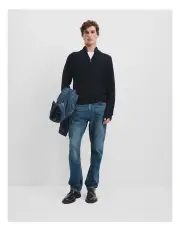 [Country Road] Australian Cotton Half Zip Knit in Navy