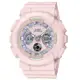 【CASIO 卡西歐】BABY-G 少女甜心樹脂腕錶 淺粉 BA-130WP-4A_43.3mm