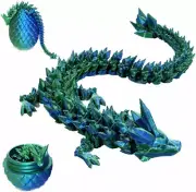 3D Printed Dragon Eggs with Dragon Inside, Articulated Crystal Dragon in Egg ,