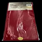 Benson Mills Dimensions Jacquard Fabric Table Cloth 60” x 120” Red
