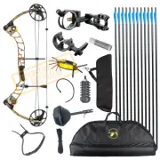 Topoint T1 15-70LB COMPOUND BOW & ARROW HUNTING TARGET ARCHERY RH/LH