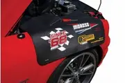 Moroso Fender Cover Vinyl Foam Back Black Competition Engineering/Moroso Logo Each