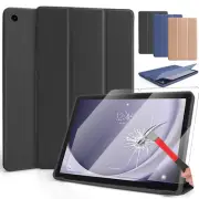 Case For Samsung Galaxy Tab A9+ 2023 11" Leather Cover/ Glass Screen Protector
