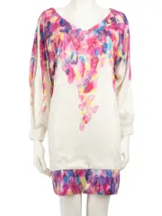 Abstract Sequinned Mini Dress