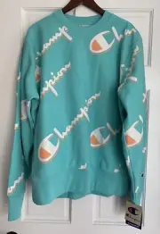 NWT Champion Reverse Weave Sweatshirt Men's Large Long Sleeve Miami Style