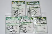 5 packs mustad ultra point UP octopus bn hooks size 2 8 pr pack 92553np-bn