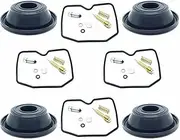 Repair Accessories kit 4 Sets Carburetor Repair Kit for Kawasaki ZR550 ZR 500 for Zephyr 1990-1993 Carb Vacuum Diaphragms Rebuild Parts