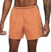 [Nike] Men's Challenger Brief-Lined 5” Running Shorts Orange Trance
