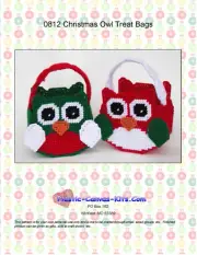 Owl Treat Bags-Christmas-Plastic Canvas Pattern or Kit