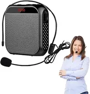 BLAZDEVE Portable Voice Amplifier with Wired Microphone Headset and Waistband, Long Battery Life Voice Amplifier, Mini Rechargeable Microphone for Teachers, Tour Guide, Training, Presentation