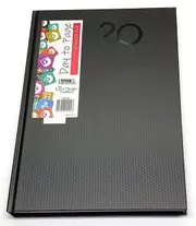 2025-2026 Financial Year Diary Everyday A4 Day to Page Black Last Diary Company FEA41BK