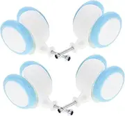 Yardwe 4Pcs Replacement Wheels for Cart Walker Durable Plastic for Smooth Mobility Easy Installation Walker Accessories