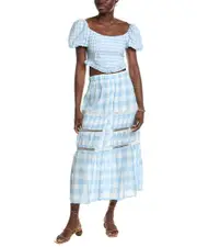 o.p.t 2pc Maize Blouse & Skirt Set