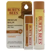 Burts Bees Honey Rescue Balm For Unisex 0.15 oz Lip Balm