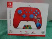 PowerA Enhanced Wired Controller for Nintendo Switch –Red and Blue Mario Edition