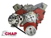 SBC Serpentine Pulley Conversion Kit Alt Only SBC Chevy Small Block LWP 2