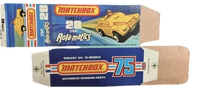 Matchbox Rolamatics #28 Stoat "74-'76 Type J Repro Box