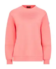 Moncler Logo Embossed Crewneck Sweatshirt Pink