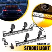 LED Traffic Advisor Emergency Strobe Warning Hazard Flashing Light Amber/White