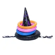 Inflatable Witch Hat Ring Toss Halloween Game