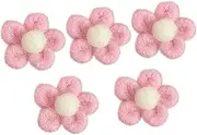 [LIFKOME] 5pcs Boys and Girls Felt Flower Brooch Adorable Breastpins for Corsage Dresses Safe Chic Decorations