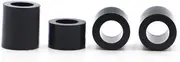 10/20/50pcs M3 M4 M5 M6 M8 M10 Black ABS Non-Threaded Hollowed Nylon Spacer Round Hollow Standoff Washer PCB Board Screw(8mm,M5 20pcs)