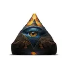 Eye in the Tower Bean Bag Chair Cover (From the tower all power is broadcast)