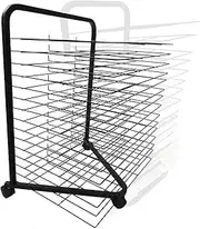 Drying Rack,15 Layer Movable Children's Art Drying Rack,Art Studio School Classroom Easel Oil Board,Work Drying and Display Storage Rack